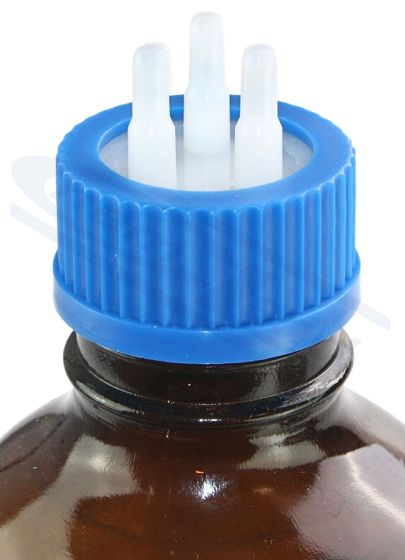 vāciņš GL45 vakuuma sistēmām (trīs šļūteņu savienojumi) CHEMLAND