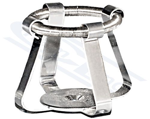 fiksācijas klips flakonam..0050 ml ziliem priekšmetiem ar zilu līniju